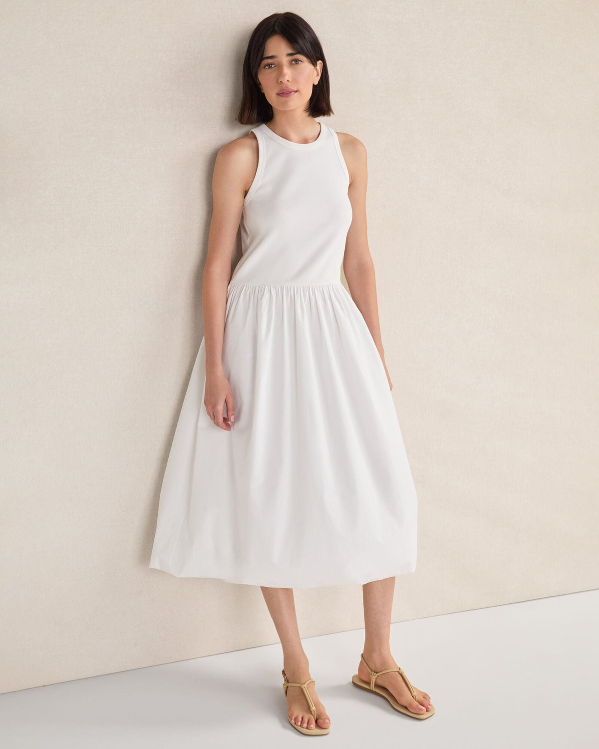 ORGANIC COTTON DROP WAIST BUBBLE DRESS | Talbots