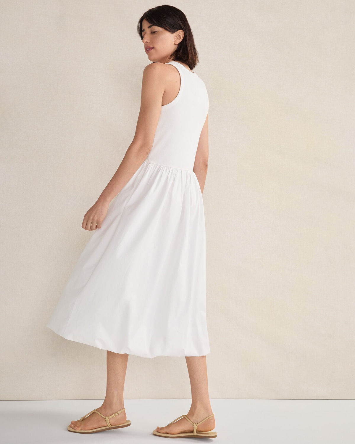 ORGANIC COTTON DROP WAIST BUBBLE DRESS | Talbots