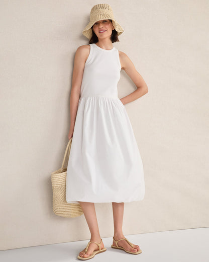 ORGANIC COTTON DROP WAIST BUBBLE DRESS | Talbots