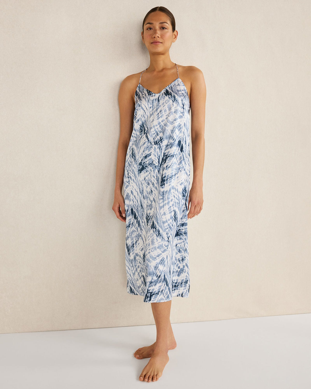 WASHABLE SILK TIE DYE CHEMISE | Talbots