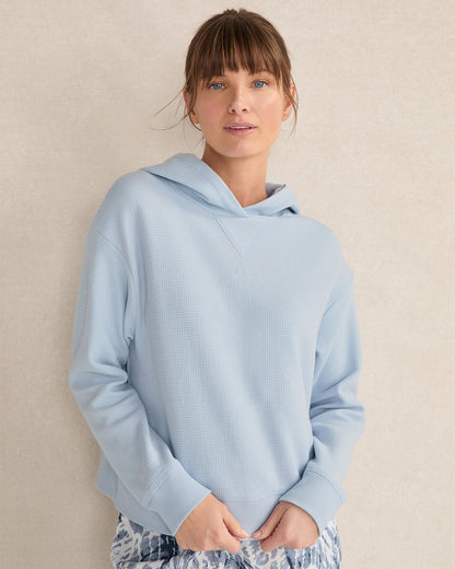 ORGANIC COTTON WAFFLE HOODIE | Talbots
