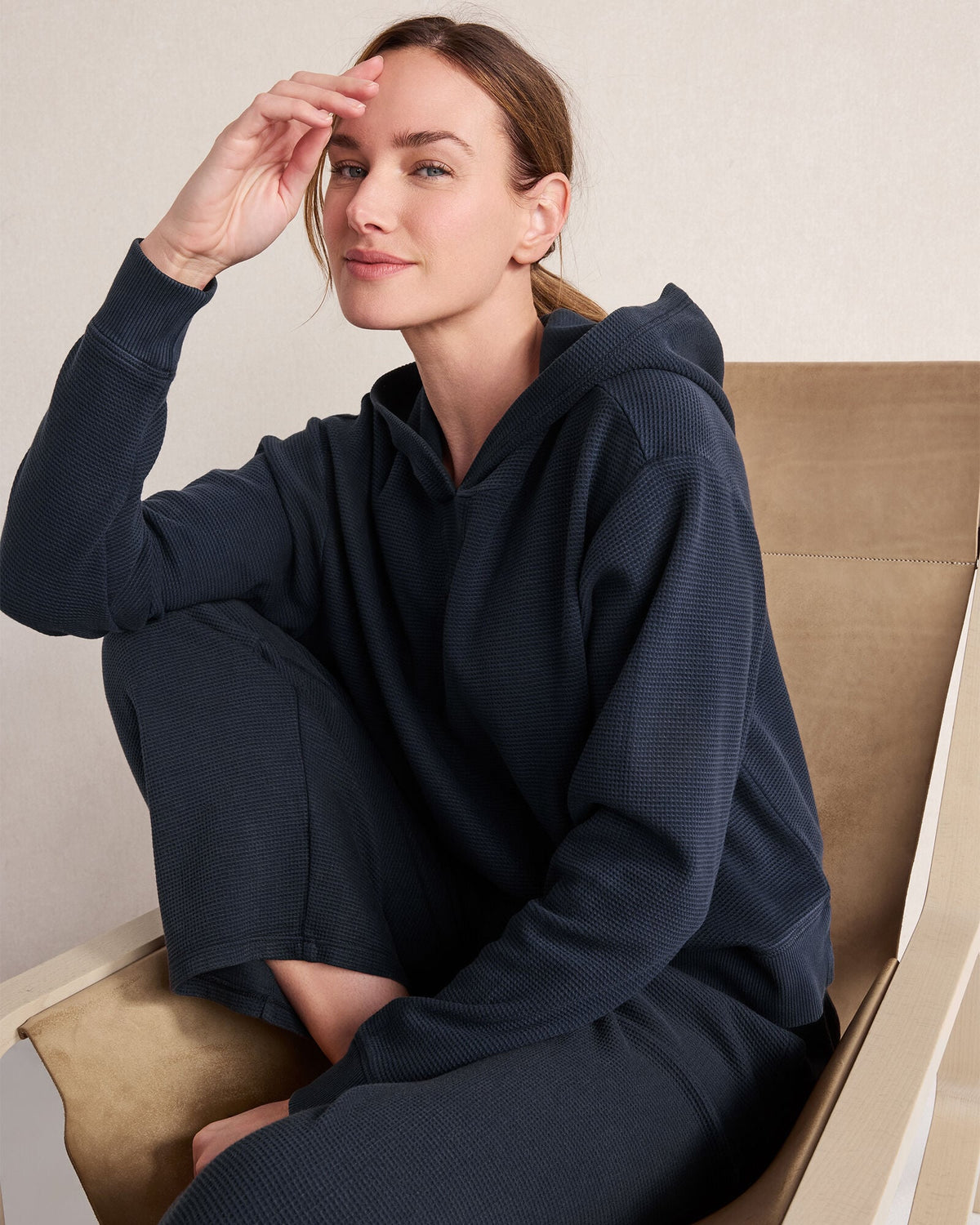 ORGANIC COTTON WAFFLE HOODIE | Talbots