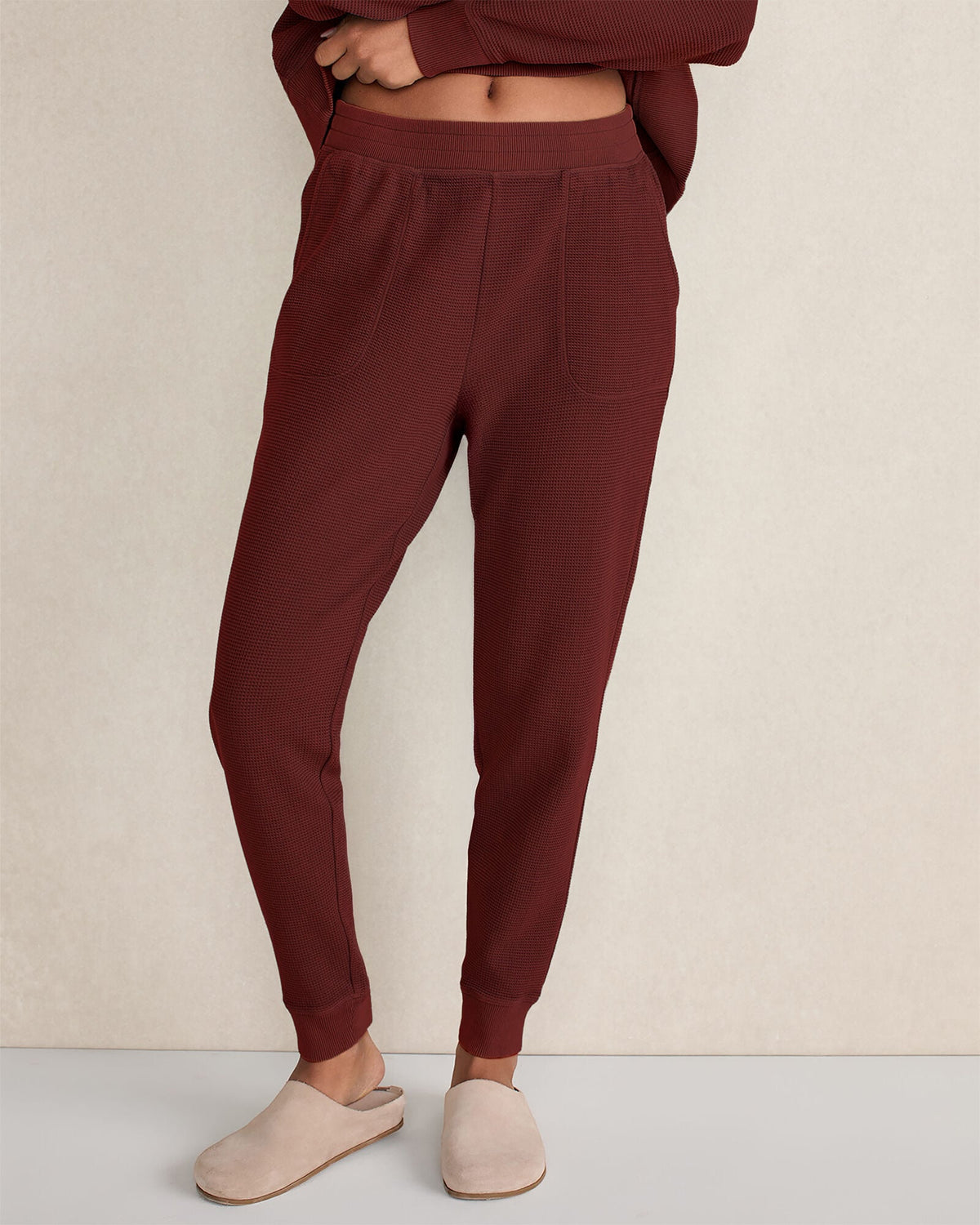 ORGANIC COTTON WAFFLE JOGGER | Talbots
