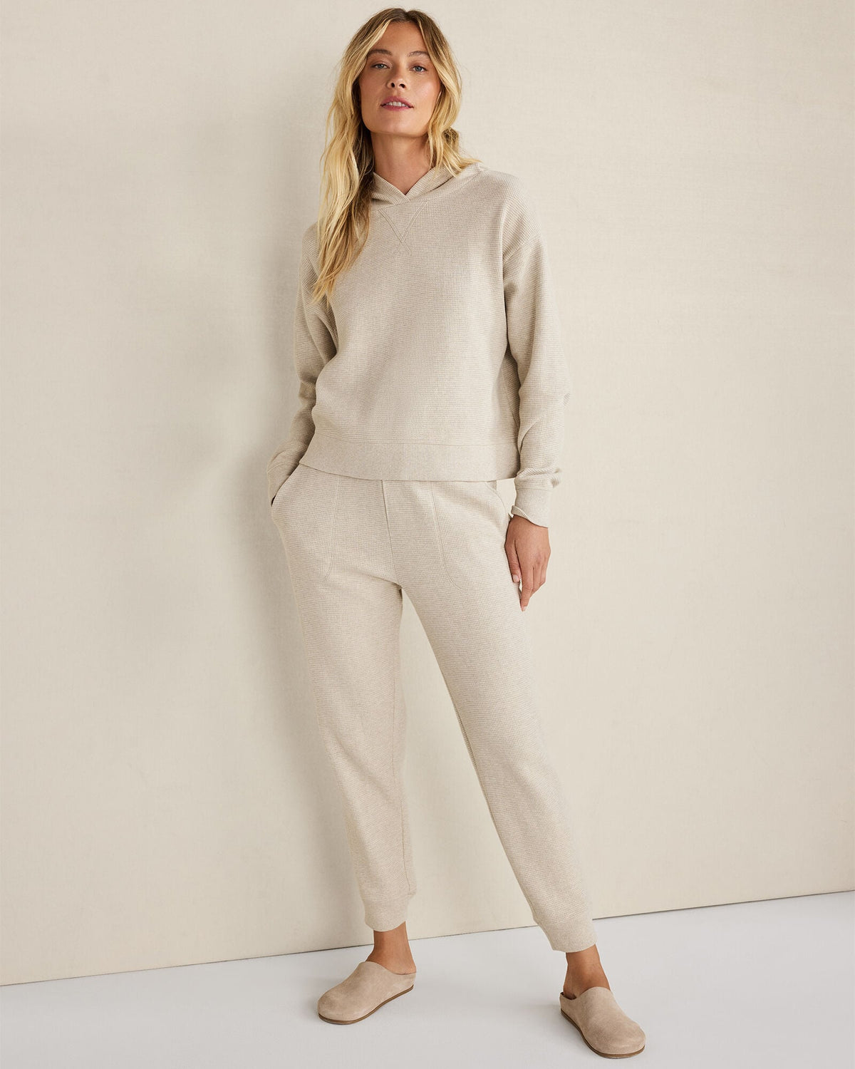 ORGANIC COTTON WAFFLE JOGGER | Talbots