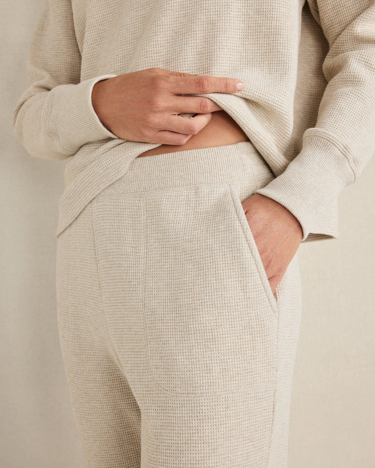 ORGANIC COTTON WAFFLE JOGGER | Talbots