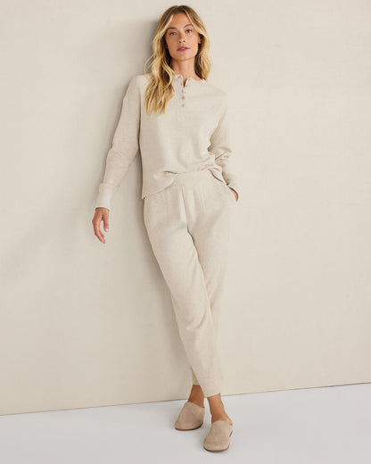 ORGANIC COTTON WAFFLE HENLEY | Talbots
