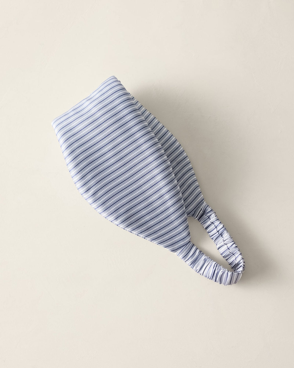 WASHABLE SILK STRIPED PUFFER EYE MASK | Talbots