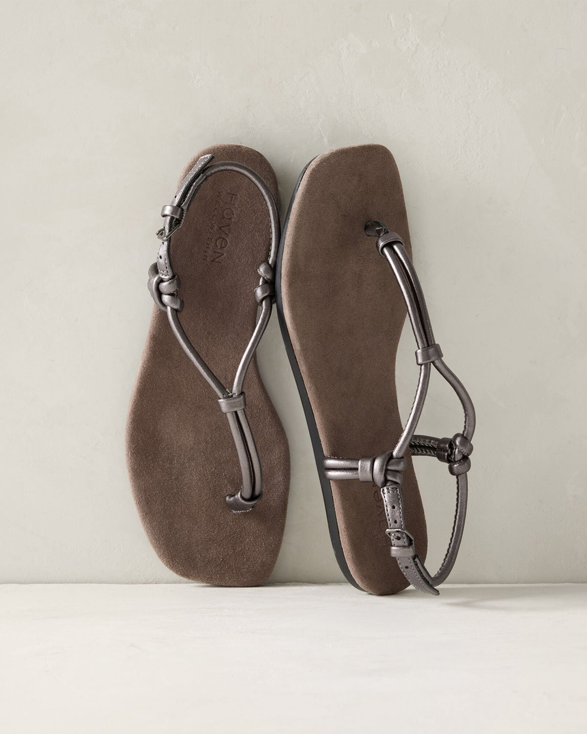 LEATHER DOUBLE STRAP THONG SANDALS | Talbots