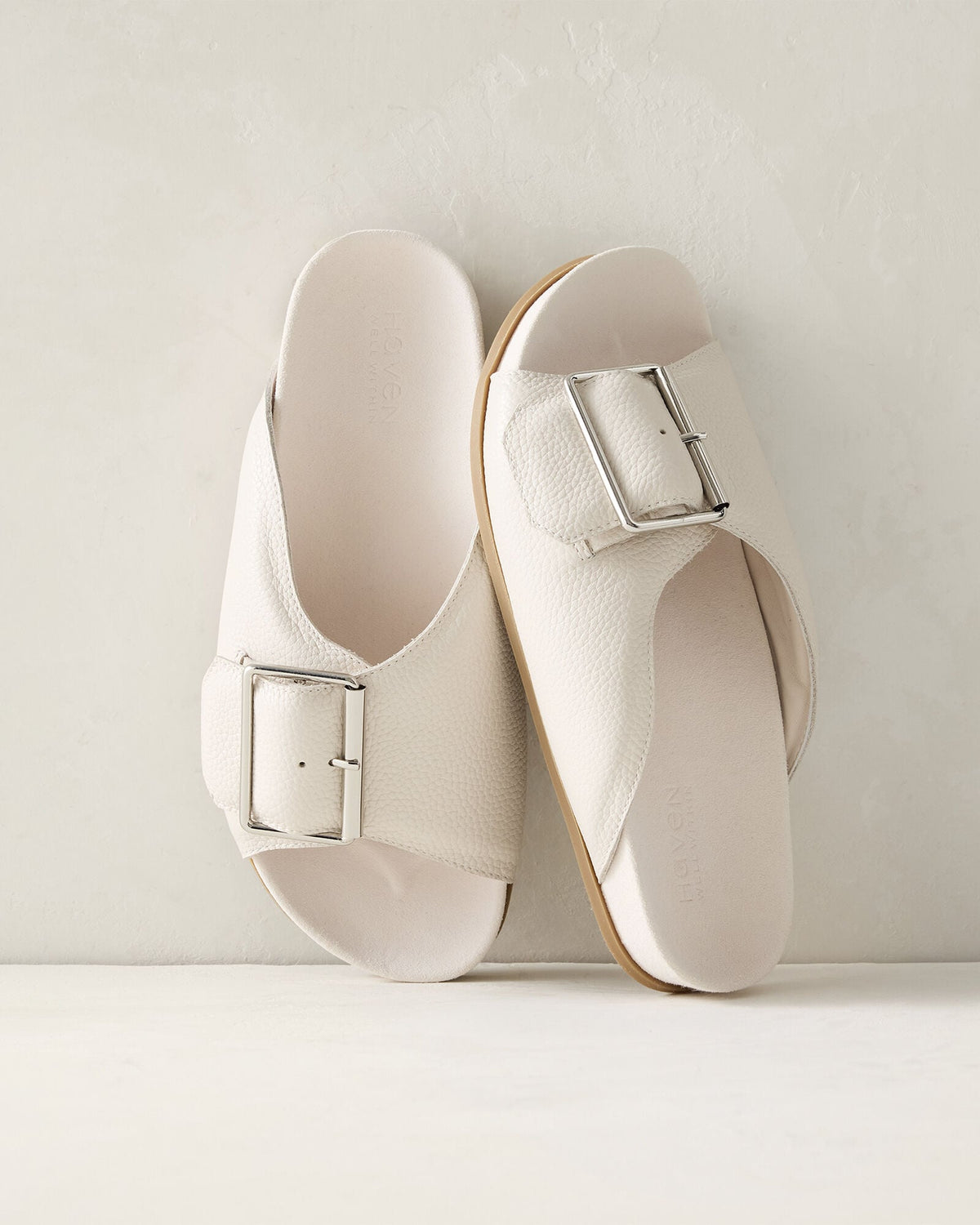 LEATHER BUCKLE SLIDES | Talbots