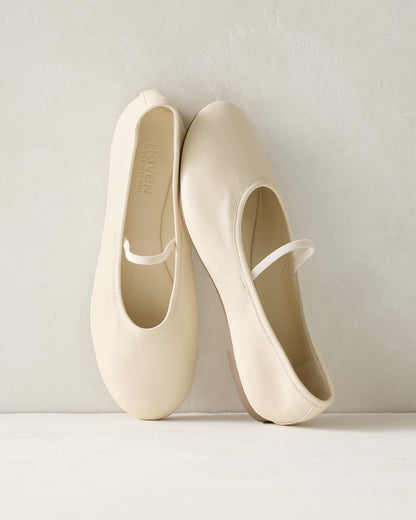 LEATHER MARY JANE BALLET FLATS | Talbots