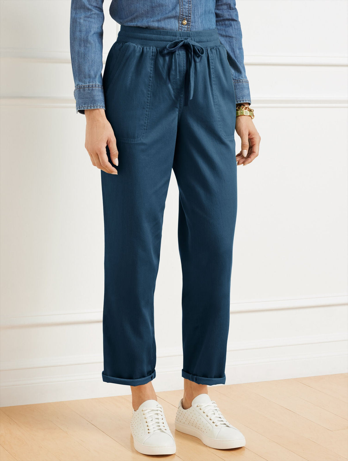 STRAIGHT ANKLE RELAXED PULL-ON PANTS | Talbots