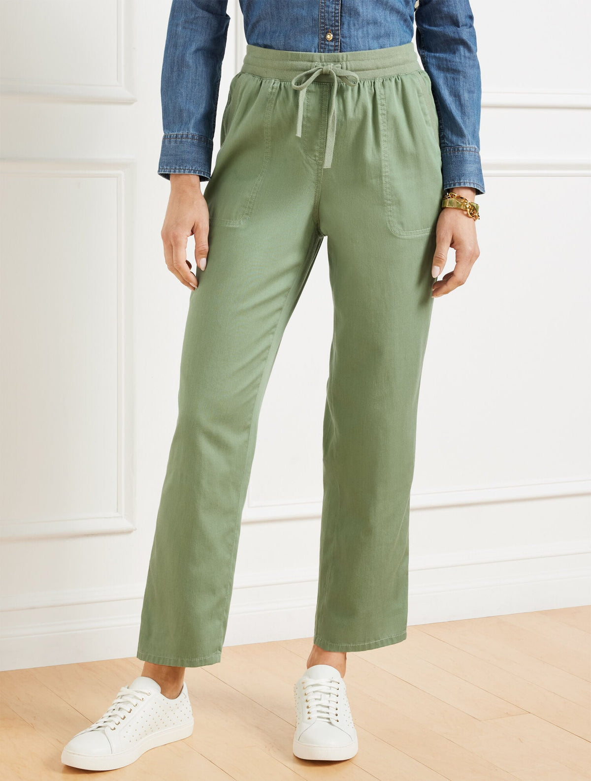 STRAIGHT ANKLE RELAXED PULL-ON PANTS | Talbots