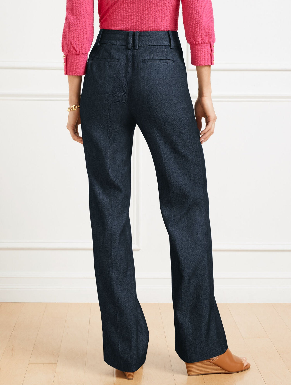 BOOT LEG PANTS - REFINED DENIM | Talbots