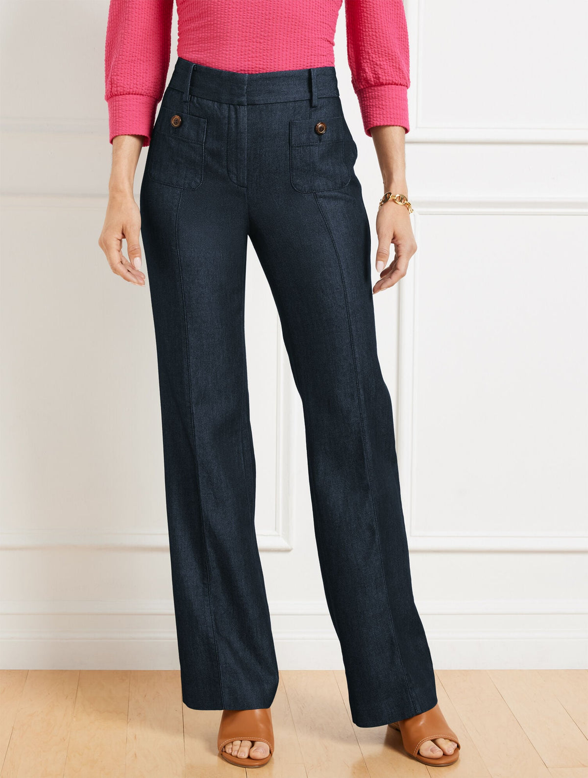 BOOT LEG PANTS - REFINED DENIM | Talbots