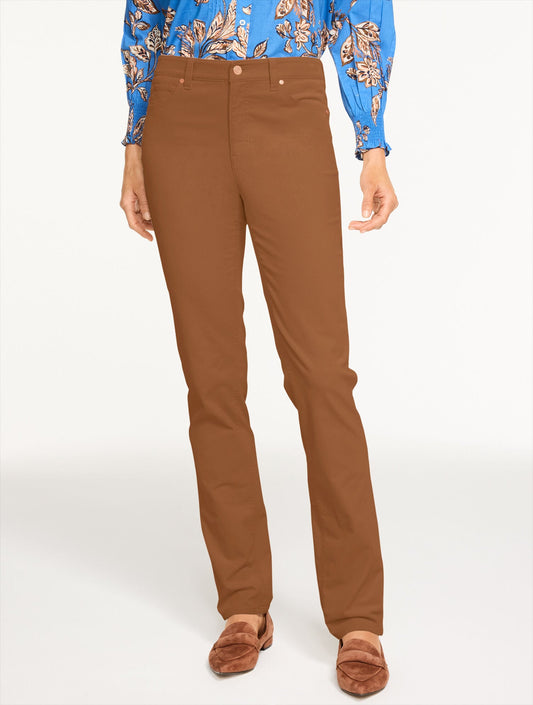 STRAIGHT LEG STRETCH CORDUROY PANTS | Talbots
