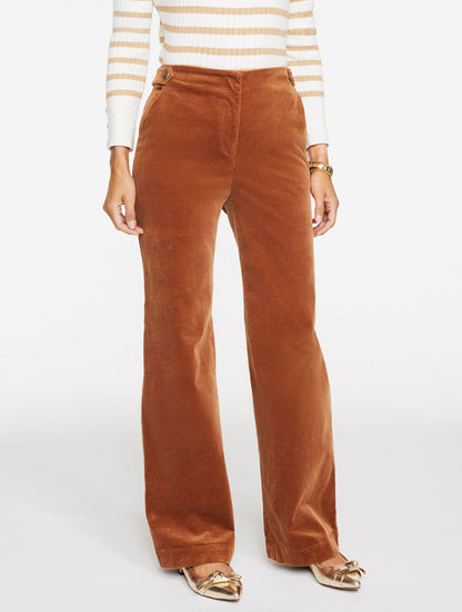 WIDE LEG CORDUROY PANTS | Talbots
