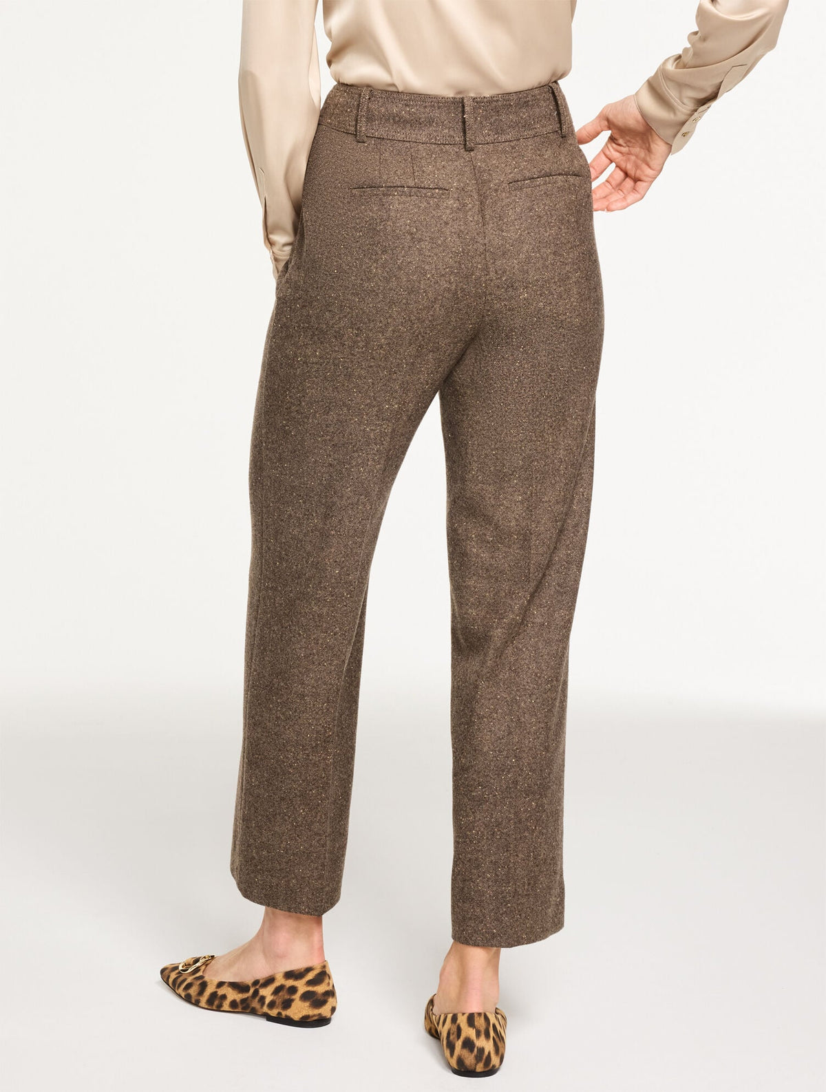 SLIM WIDE LEG ANKLE PANTS - DONEGAL | Talbots