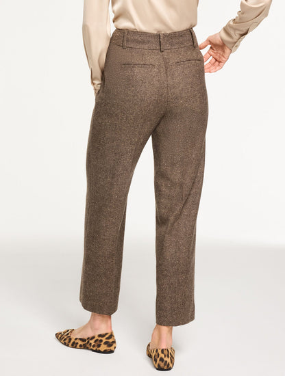 SLIM WIDE LEG ANKLE PANTS - DONEGAL | Talbots