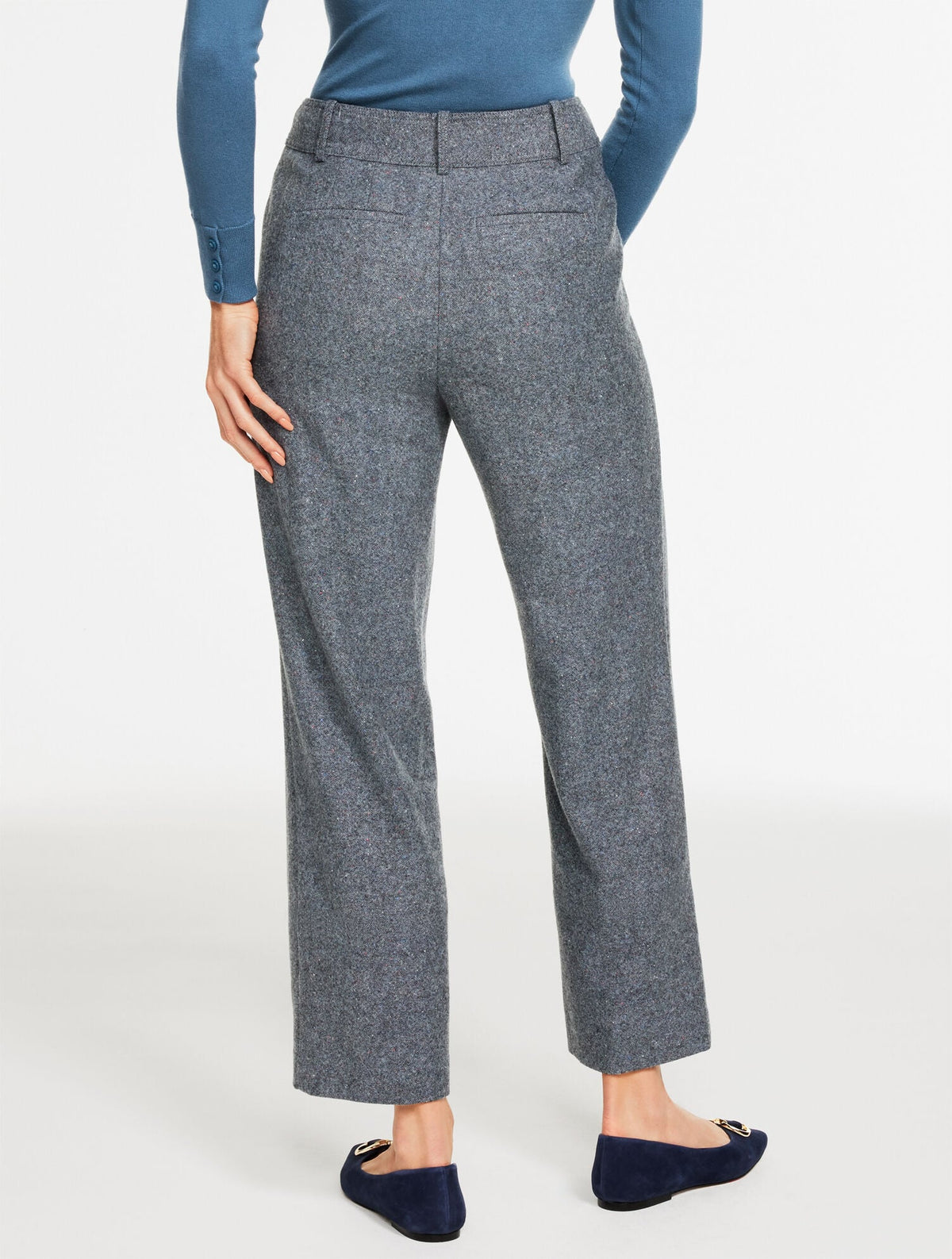 SLIM WIDE LEG ANKLE PANTS - DONEGAL | Talbots