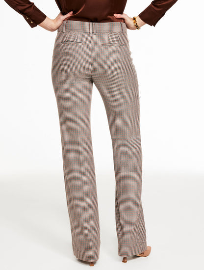BOOT LEG PANTS - CHARMING PLAID | Talbots