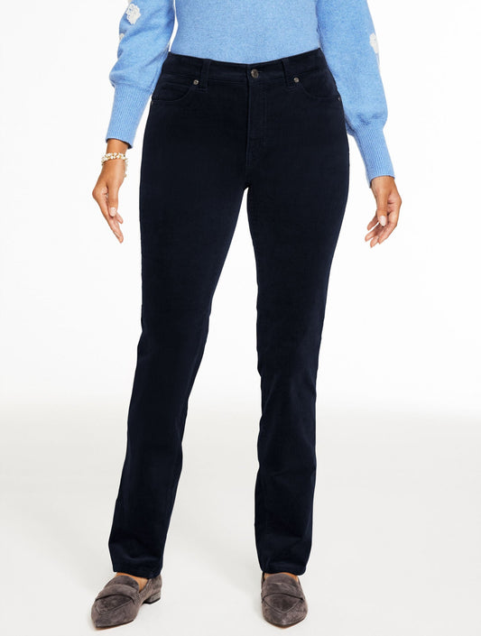 STRAIGHT LEG STRETCH CORDUROY PANTS - CURVY FIT | Talbots