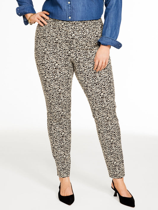 PLUS EXCLUSIVE TALBOTS CHATHAM SLIM ANKLE PANTS - BOLD CHEETAH | Talbots