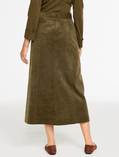 CORDUROY FIT & FLARE SKIRT | Talbots