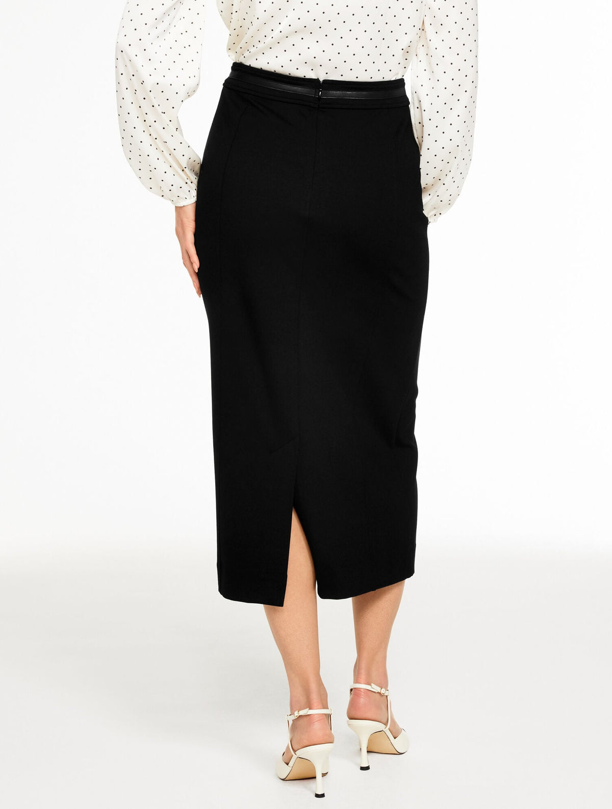 REFINED PONTE HORSEBIT PENCIL SKIRT | Talbots