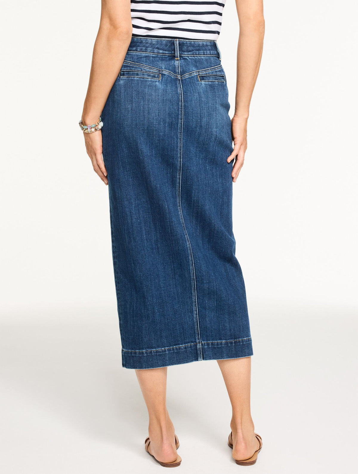 DENIM MIDI SKIRT - CORONADO WASH | Talbots