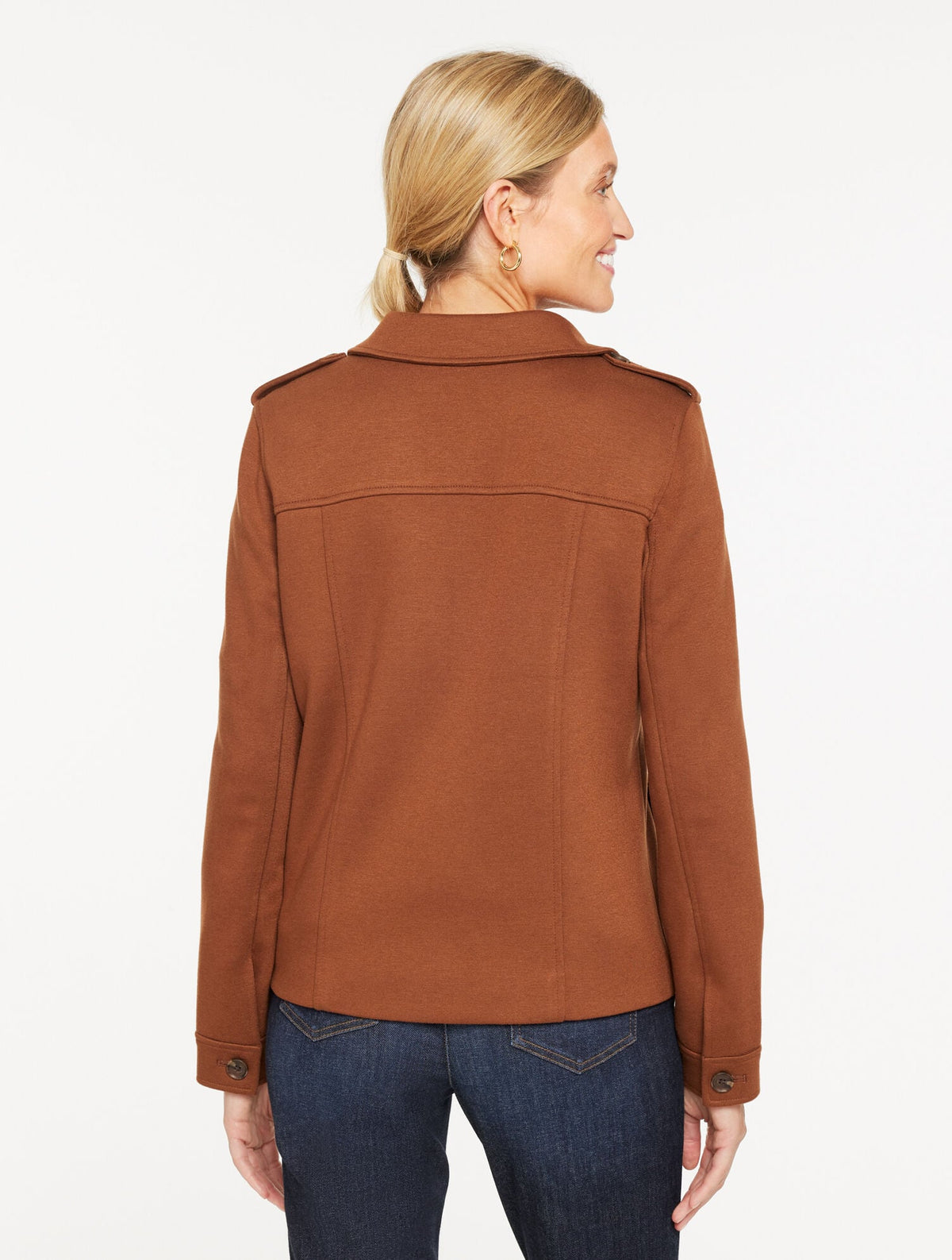 BRUSHED KNIT JACKET | Talbots