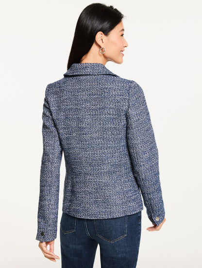 MISTY TWEED MOTO JACKET | Talbots