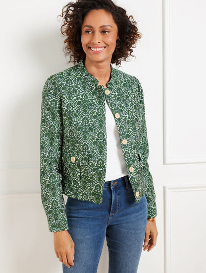 WOODLAND DAMASK JACKET | Talbots