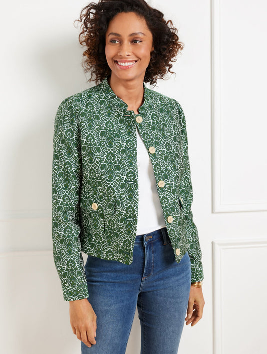 WOODLAND DAMASK JACKET | Talbots