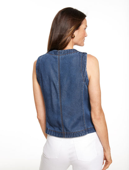 DENIM VEST | Talbots