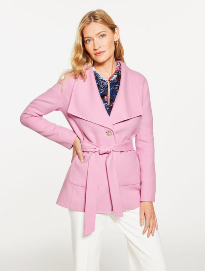 TIE WAIST WOOL BLEND JACKET | Talbots