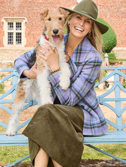 FESTIVAL PLUSH WOOL BLEND PEACOAT | Talbots