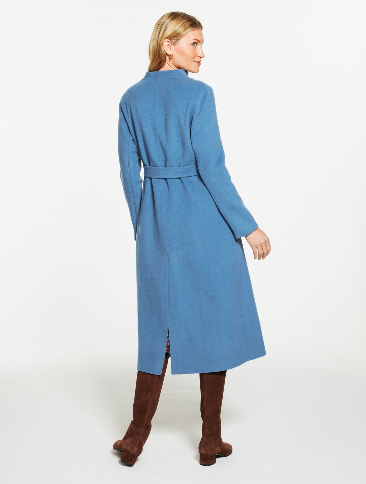 BELTED WOOL BLEND COAT | Talbots