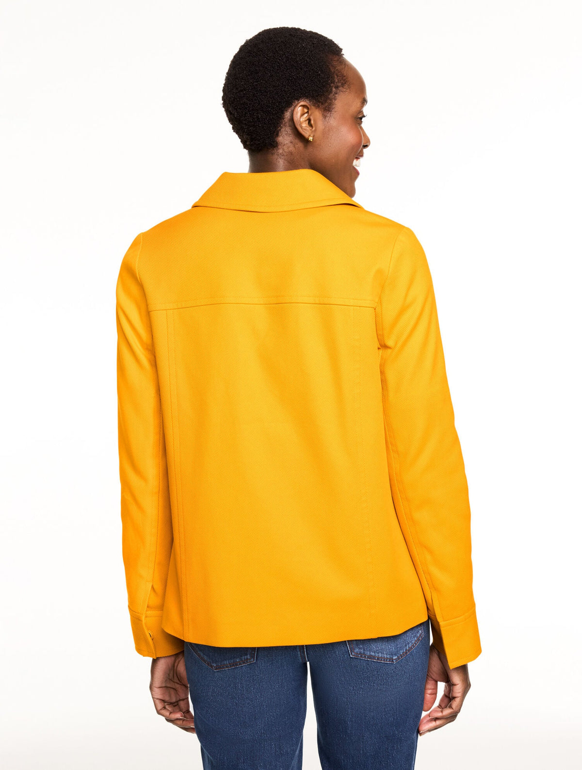 COTTON TWILL TOGGLE JACKET | Talbots