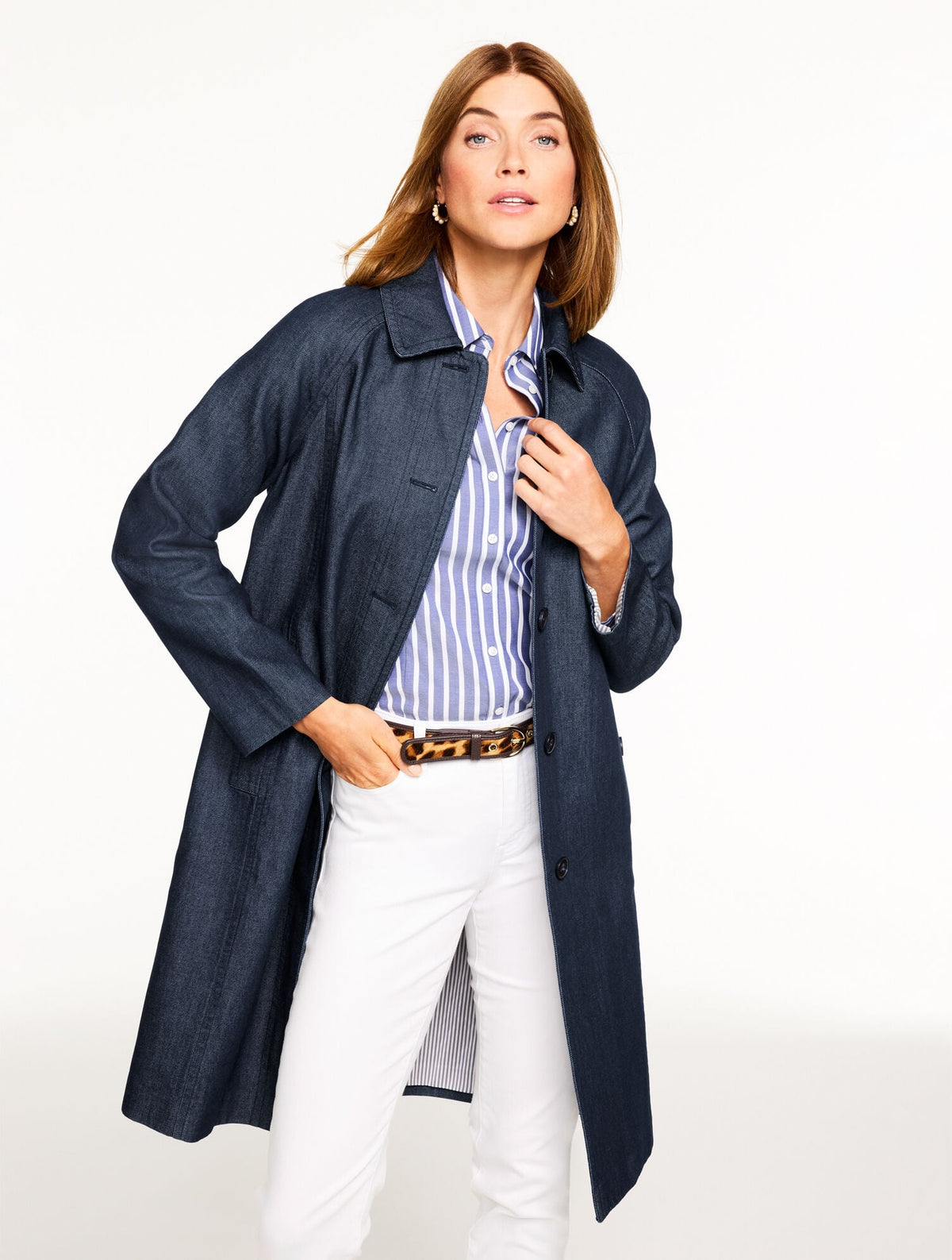 DENIM MAC COAT | Talbots