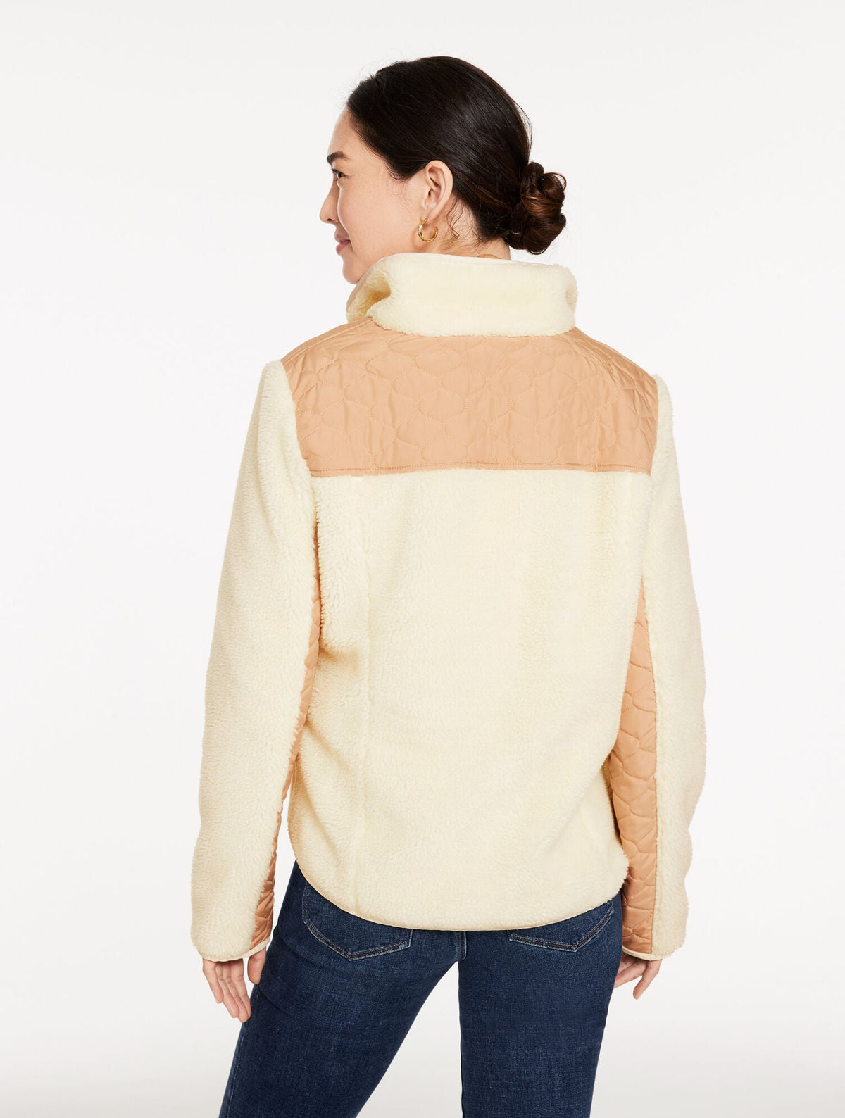 MIXED MEDIA SHERPA JACKET | Talbots