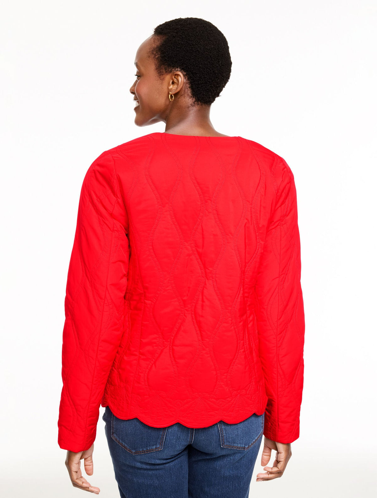 SCALLOP HEM QUILTED JACKET | Talbots