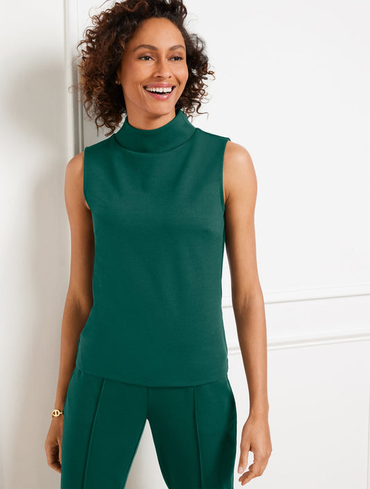 PASSPORT PONTE MOCKNECK SHELL | Talbots