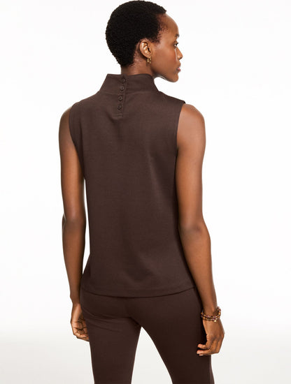 PASSPORT PONTE MOCKNECK SHELL | Talbots