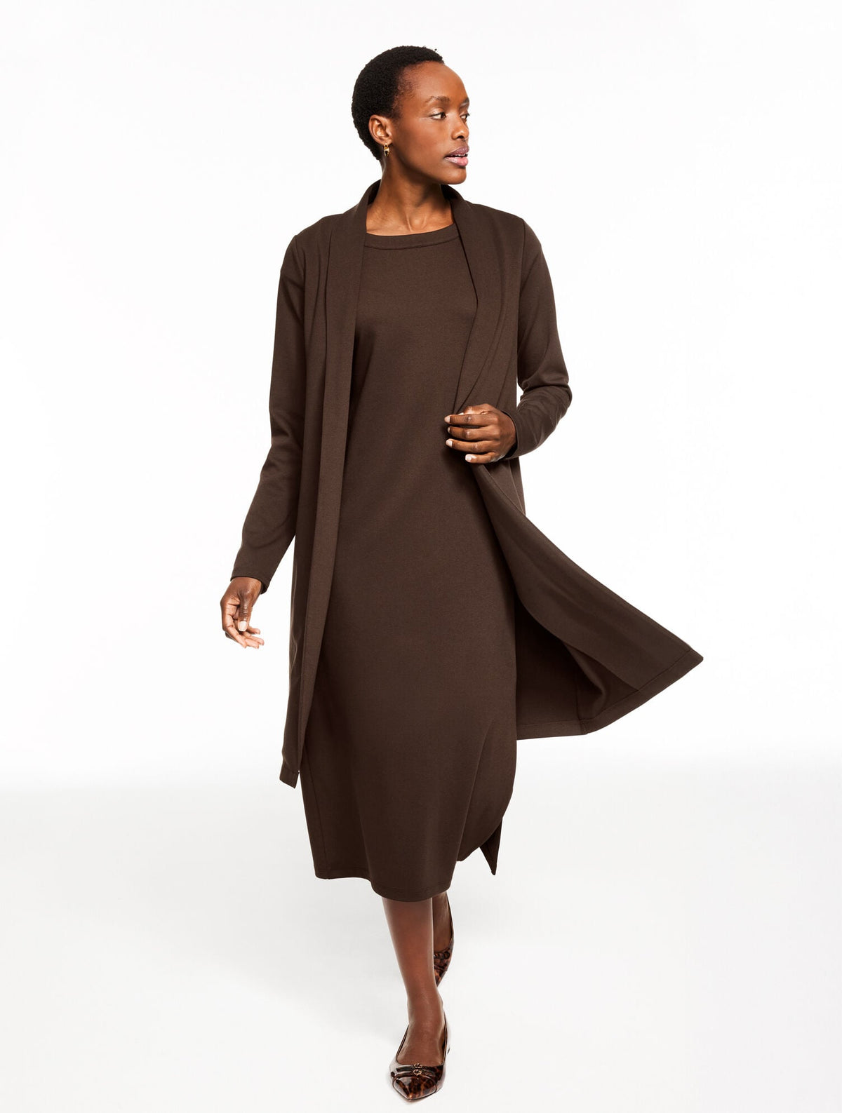 PASSPORT PONTE DUSTER CARDIGAN | Talbots