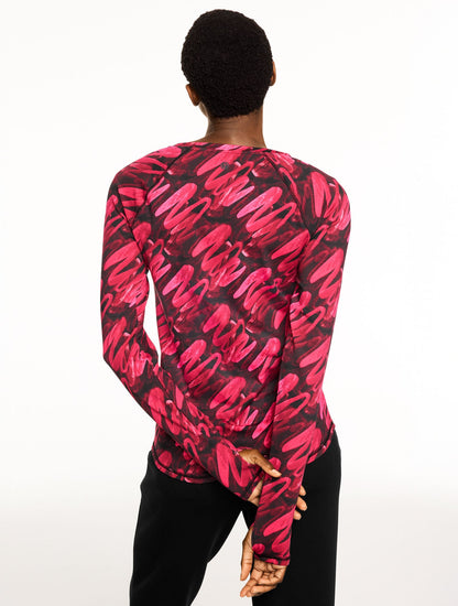 PERFORMANCE COMPRESSION CREWNECK TEE - BRUSHED LINES | Talbots
