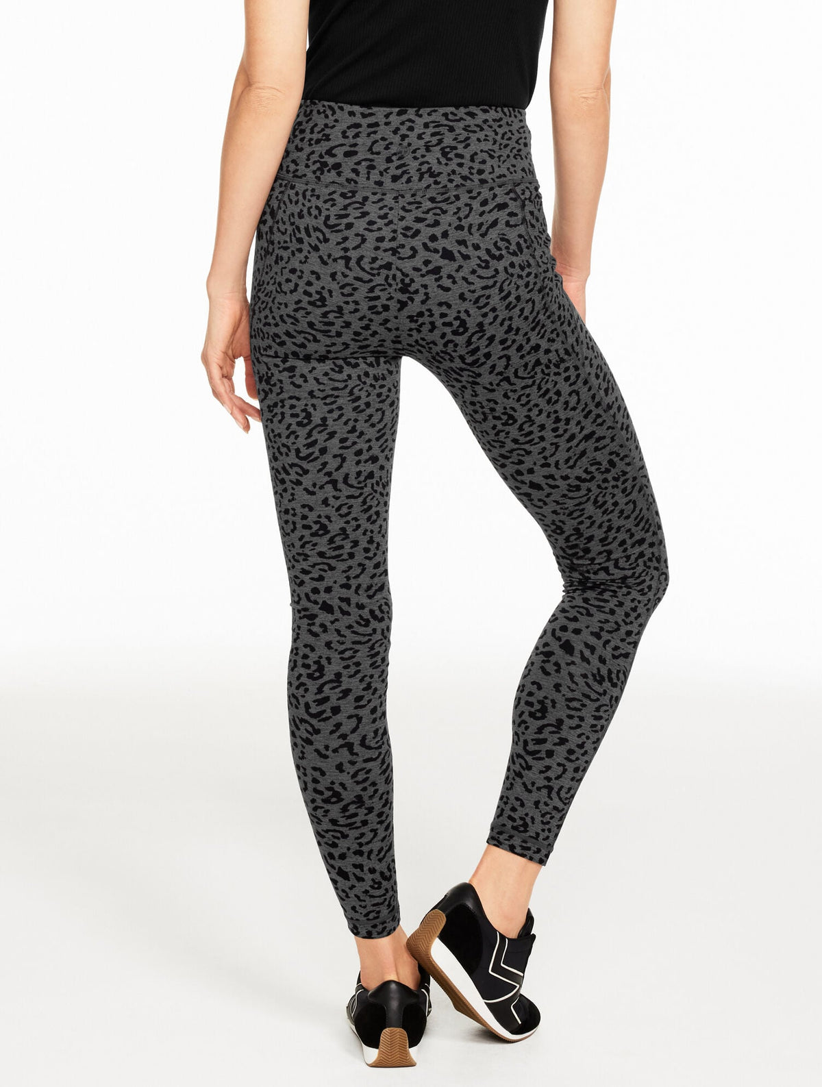 STUDIO STRETCH LEGGINGS - TONAL CHEETAH | Talbots