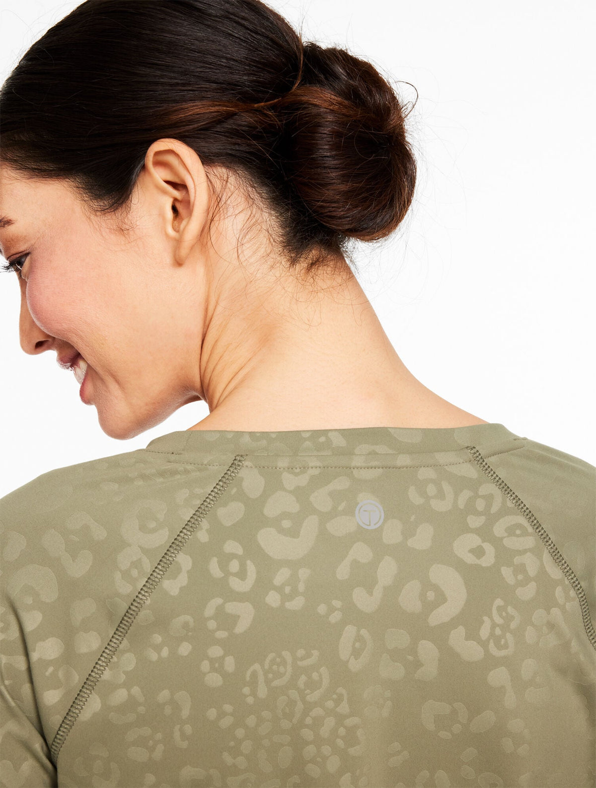OUT & ABOUT CREWNECK TEE - SPOT ON LEOPARD | Talbots