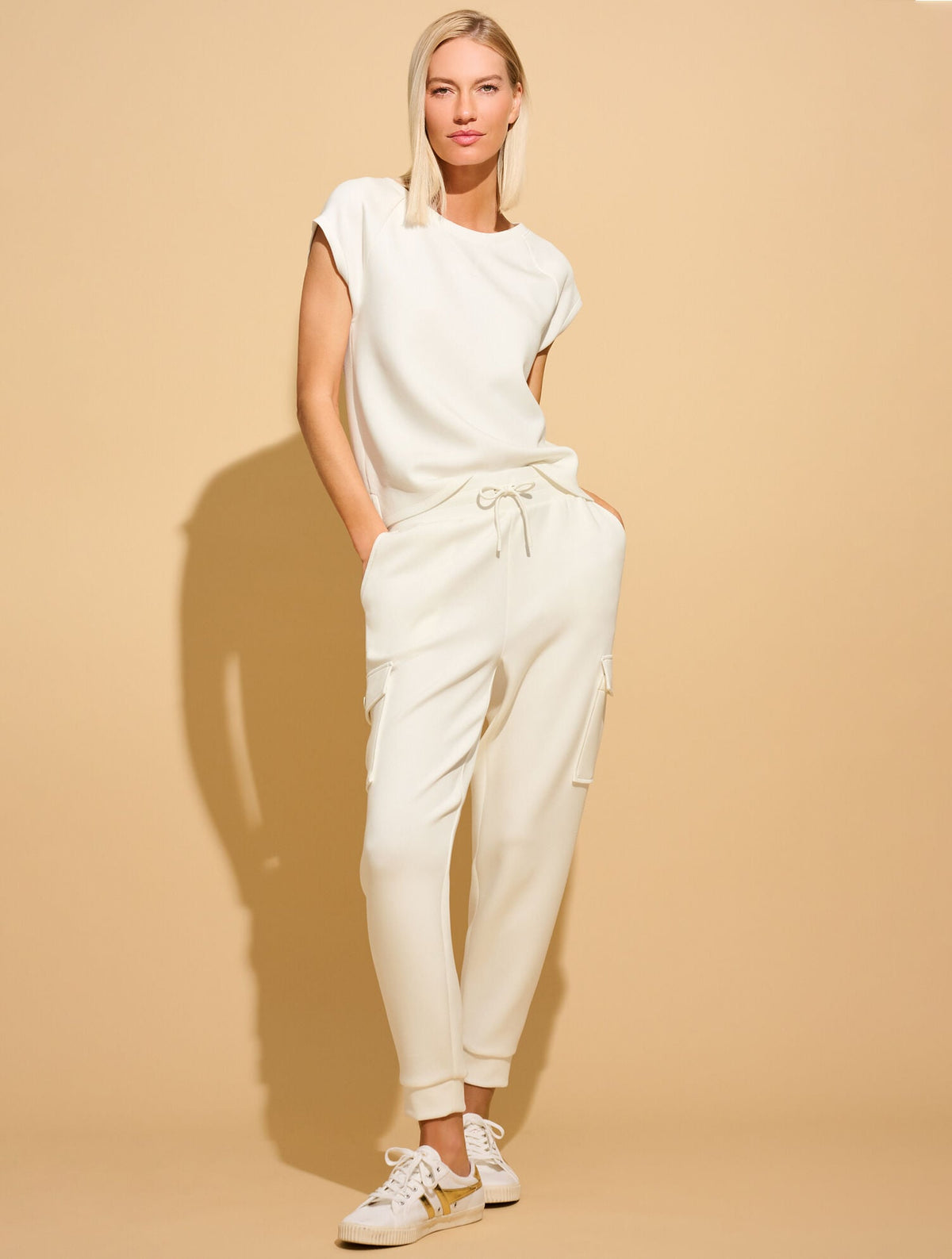 AIRKNIT STRETCH BOXY HIGH-LOW TEE | Talbots