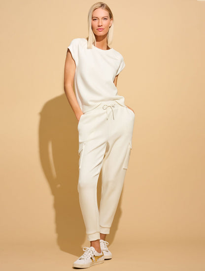 AIRKNIT STRETCH BOXY HIGH-LOW TEE | Talbots