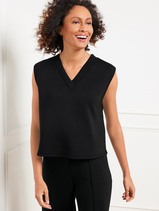 AIRKNIT STRETCH V-NECK TANK | Talbots